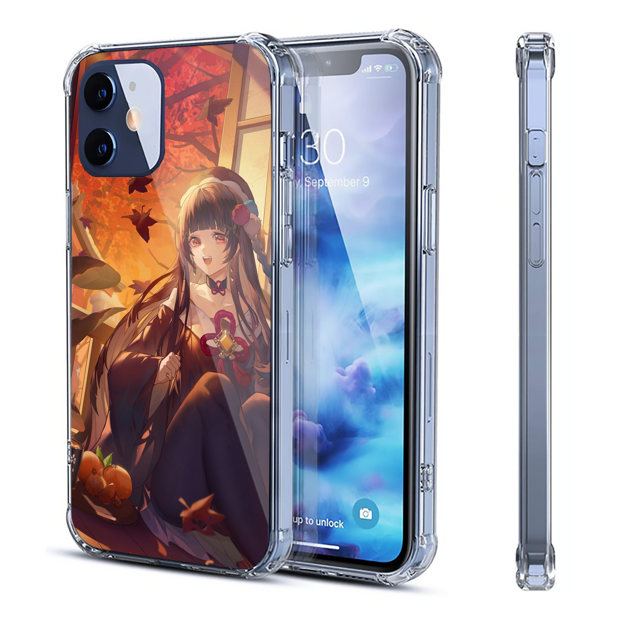げんし神 genshin 【iPhone 12シリーズ対応】透明スマホケース（クリアソフトケース）